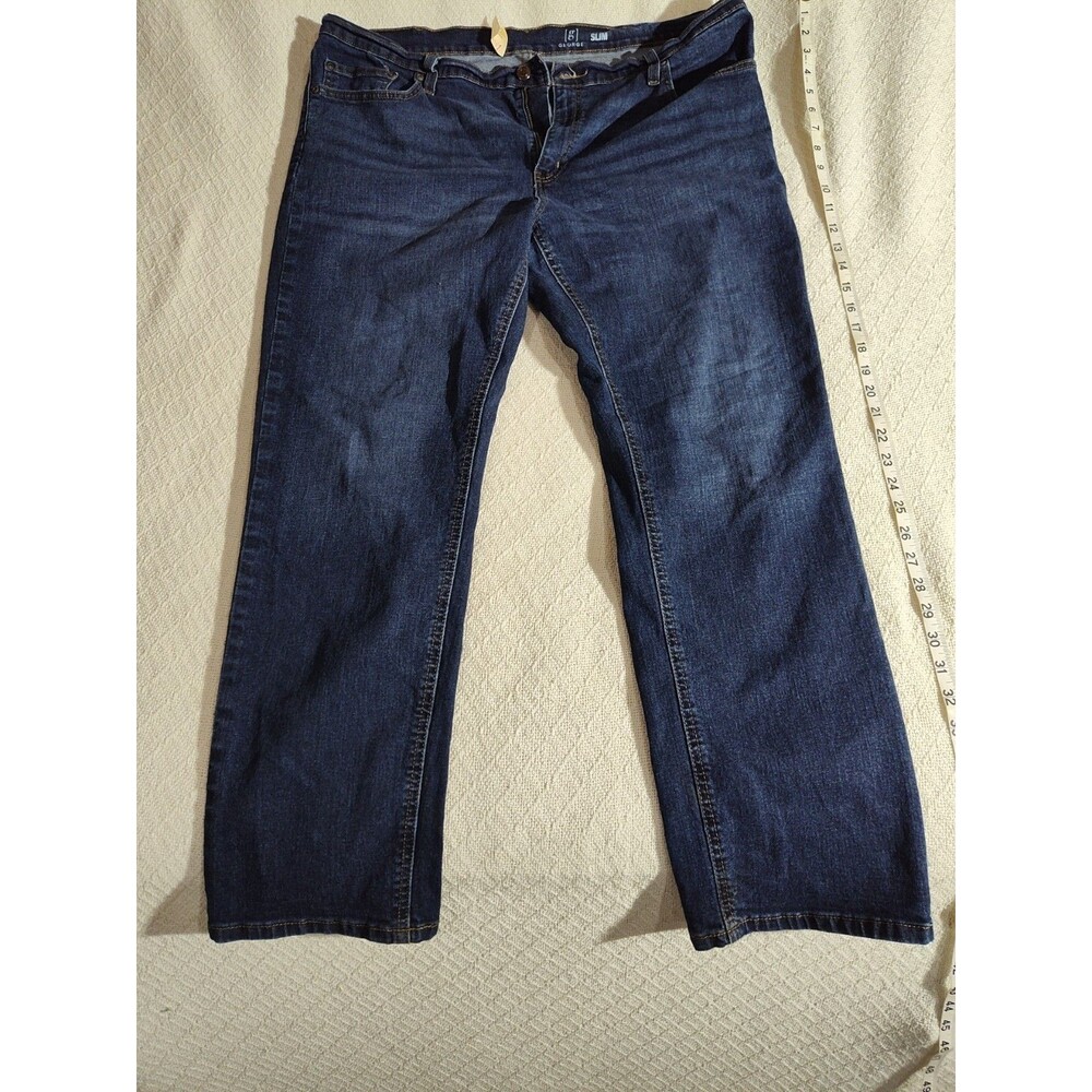 George Men’s Straight Fit Blue Jeans Stretch Denim Medium Wash Mexico 40x30 (544